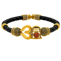 Nakabh Antique Vintage Ethnic Kada Bracelet for Men Women Boys Girls (Shivling)