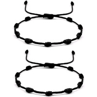 ARTIFICIAL TREE Latest Trend Black Thread Knot with Single Charms Adjustable Anklets(PAYAL) for Women and Girls (AT ANK 006)