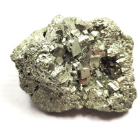 Rocksmins Golden Pyrite Crystal Fools Gold 80-90 Gm Peru Stone Single Piece Natural Rough Cluster Chunk for Attract Wealth Money Business Luck Abundance Prosperity Reiki Healing Stones Chakras Vastu