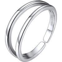 HighSpark Silver Toe Ring for Women | 92.5 Sterling Silver Hypoallergenic Adjustable Toe Rings | Minimal & Elegant Designs - Double Line