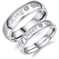 Fashion Frill Delicate Rings For Women Crystal Silver Plated Heart Design Adjustable Silver Ring Finger Couple Ring For Women Girls Men Boys Rings Wife Girlfriend Valentine (Style 5)
