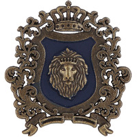 TRIPIN Golden Classic Lion Design Lapel PIN Brooch for Men Women for Office Corporate Party French Cuff Shirts Shirt Suit Blazer (Shield)
