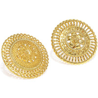 ZAVERI PEARLS Combo Of 2 Splendid Gold Look Adjustable Finger Rings For Women-ZPFK9371