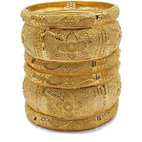 YouBella Jewellery Bangles for women Stylish Traditional One Gram Gold Plated Bangles for Women and Girls (2.8)