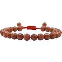Crystal Heaven Natural Healing Crystal Bracelet for Women Men - AAA Grade Original Healing Gemstone Adjustable Bracelet for Yoga Reiki Meditation Feng Shui (Red Goldstone)