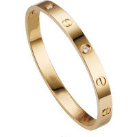 Jewels Galaxy Jewellery For Women Astonishing Gold Plated Love AD Bracelet (CT-BNG-49138)