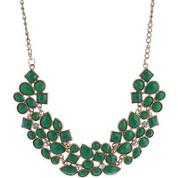 Shining Diva Fashion Jewellery Stylish Choker Necklace for Girls and Women(Green)(8093np)