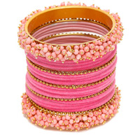 Shining Diva Fashion Latest Gold Plated Set of 23 Stylish Traditional Bangle for Women (12993b_2.4)