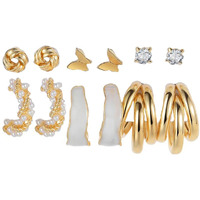 Jewels Galaxy Stylish AD & Pearl Stud Earrings Jewellery For Women (Design 24)