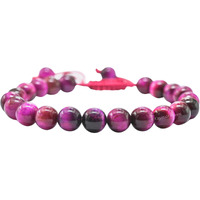 Crystal Heaven Pink Tiger Eye Crystal Bracelet for Women Men Natural Healing - AAA Grade Original Healing Gemstone Adjustable Bracelet for Yoga Reiki Meditation Feng Shui