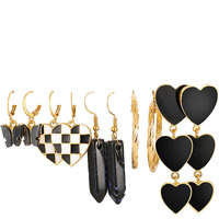 Fashion Frill Exclusive Heart Floral Multi Designer Gold Plated Stud Earrings For Women Girls Western Stylish Latest Fancy Earrings Set Gift for Sister