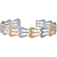 Nakabh Antique Vintage Ethnic Kada Bracelet for men women boys girls (Design-02-Silver-Copper)