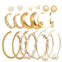 Jewels Galaxy Jewels For Women Combo of Earrings (Design 30) (JG-PC-ER-8713)