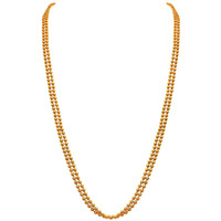 JFL - Jewellery For Less Ethnic One Gram Gold Plated Beaded Necklace Chain For Women And Girls (24 Inch Long Necklace),Valentine