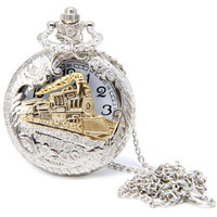YouBella Pocket Watch Pendant with Chain for Husband Unique Memorable Gift Dual Purpose Stainless Steel Clock for Men (YBWATCH_0030)
