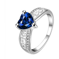 Jewels Galaxy Stylish Crystal Silver Plated Sparkling Rings For Women/Girls (Style 16) (SMNJG-RNGD-5169)