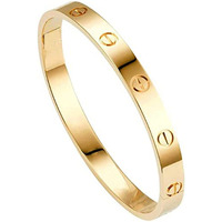 Jewels Galaxy Jewellery For Women Contemporary Gold Plated Love Bracelet (MYN-BNG-17179)
