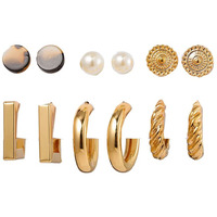 Jewels Galaxy Stylish AD & Pearl Stud Earrings Jewellery For Women (Design 19)