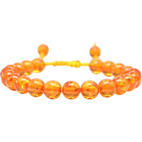 Crystal Heaven Amber Crystal Bracelet for Women Men Natural Healing - AAA Grade Original Healing Gemstone Adjustable Bracelet for Yoga Reiki Meditation Feng Shui