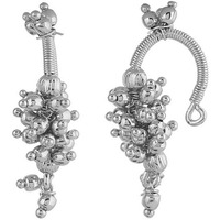 VAMA FASHIONS Traditional Maharashtrian Style Clip on Pressing Bugdi Upper Earring Ear Cuff For Women & Girls (Silver Upper Earrings)