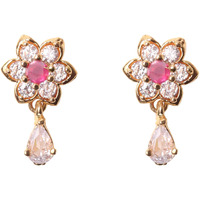 CUTE GOLD One Gram Gold Plated Fashion Jewellery Traditional Covering Earring for Women & Girls