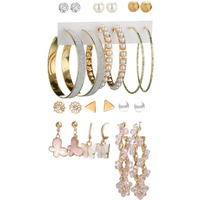 YouBella Fashion Jewellery Gold Plated Ear rings Combo of Earrings for Girls and Women (Style 5)
