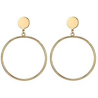 Jewels Galaxy Stylish Circular Design Hoop Earrings For Women/Girls (CT-ERGS-45063)