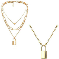 Jewels Galaxy Stylish Multi Layered Gold Plated Stunning Necklace For Women/Girls (Design 26)