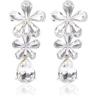 YouBella Jewellery Valentine Collection AAA Swiss Zircon Earings Fashion Earrings for Girls and Women (White)