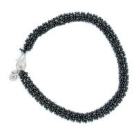 Prapti Handicrafts Beads Anklets Barefoot Jewelry/Foot Wear Payal for Women/Girls (Pack of 1) (black daisychain)