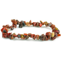 REMEDYWALA Charged Energized Red Jasper Chips Bracelet For Reiki, Balance Chakra, Positive Energy, Healing | Red Jasper Stone Bracelet for Men and Women