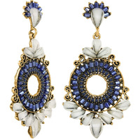 Nakabh Ethnic Gold Plated Oxidised Alloy Jhumki Earrings for Women Stylish (Design 02 (White))