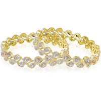 YouBella Jewellery Traditional American Diamond Bangles For Women and Girls