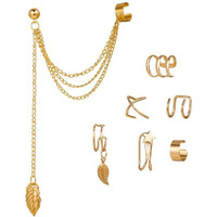 Jewels Galaxy Jewellery For Women Gold Plated Earcuffs Combo (JG-PC-ERGE-8661)