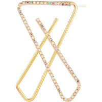 VAMA FASHIONS Stone X Safety Sari Brooch Draping Holding Heavy Sarees Pleats dresses Hijab Dupatta Scrafs saree pins for women (saree pins for women)