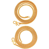 AanyaCentric 1 Gram Gold Jewellery Chains For Men Chain Boys Accessories Women Antique Fashion Jewelry Girls Necklace