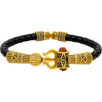 Nakabh Antique Vintage Ethnic Kada Bracelet for Men Women Boys Girls (Trishul Dumroo 2)