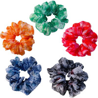 Crafty Glam Premium Scrunchies for Women, Organza Scrunchies for Girls and Women, Cute Stylish Crunchies for Hair, Colorful Luxury Scrunchies Set Hair Bands for Women