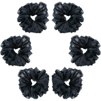Crafty Glam Premium Scrunchies for Women, Organza Scrunchies for Girls and Women, Cute Stylish Crunchies for Hair, Colorful Luxury Scrunchies Set Hair Bands for Women