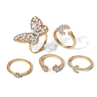 Jewels Galaxy Jewellery For Women Silver Plated Rings Combo (Mixed Sizes) (Style 21) (JG-PC-RNGP-945)