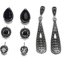 Jewels Galaxy Scintillating Crystal Vintage Retro Splendid Stud and Droplets Earrings For Women/Girls (JG-PC-ERGS-132)