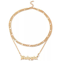 Shining Diva Fashion Latest Stylish Multilayer Metal Chain Pendant Necklace for Women (A12148np), Gold21