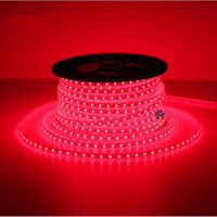 Mufasa LED Rope Light Indoor Outdoor Strip Home Decoration Lights, Diwali Festival Lights False Ceiling, Balcony 220V AC (Non Adhesive Back) (Red, 5 Meter)