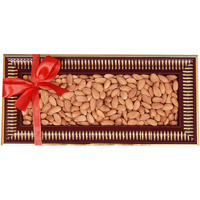 Food Library The Magic of Nature Diwali Dry Fruits (Almonds) Gift Hamper Tray