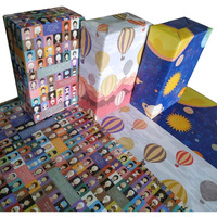 eVincE Wrapping Paper - Pack of 6 Large Gift Packing Paper with 28 x 20 - Multi Occasion Gift Paper for Diwali, Birthday, Wedding, Party Decor - Premium Recyclable Gift Wrapper with Fun Facts