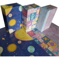 eVincE Wrapping Paper - Pack of 6 Large Gift Packing Paper with 28 x 20 - Multi Occasion Gift Paper for Diwali, Birthday, Wedding, Party Decor - Premium Recyclable Gift Wrapper with Fun Facts