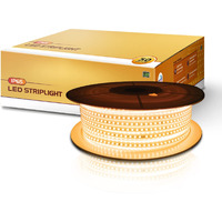 wipro Garnet LED Strip Light| 120 LEDs/mtr | Warm White | IP65-Waterproof | Flexible Rope Light for Outdoor & Indoor Decoration for Diwali, Christmas|Strip for Balcony|Pack of 1, 50 Meters