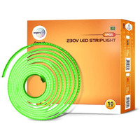 wipro Garnet 10 Meter Led Strip Light| 120 LEDs/Mtr | Green | Ip65-Waterproof | Flexible Rope Light for Outdoor & Indoor Decoration for Diwali, Christmas|Strip for Balcony, False Ceiling|Pack of 1