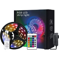 Gesto 5 Meter LED Strip Lights |300 Led RGB Strip Light with Adaptor |Operated with 16 Modes Remote Controller|Multicolor LED Lights for Home Decoration, Bedroom,Diwali Decoration & False Ceiling