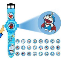 ADAMO Silicone Digital 24 Images Frozen Projector Watch For Kids Boys Watch, Diwali Gift, Birthday Return Gift, Best Digital Toy Watch For Boys 906Bpr02,Dial-Pink, Band-Blue